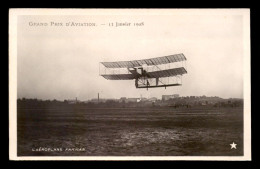 AVIATION - GRAND PRIX D'AVIATION 13 JANVIER 1908 - AEROPLANE FARMAN - EDITEUR MARQUE ETOILE - ....-1914: Vorläufer