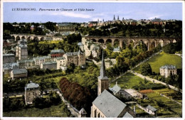 CPA Luxembourg Luxemburg, Panorama Von Clausen Und Der Oberstadt - Altri & Non Classificati