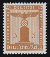 145 Parteidienstmarke 3 Pf., Wasserzeichen Wz.4, ** - Dienstzegels