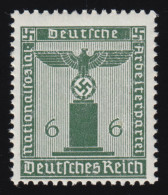 148 Parteidienstmarke 6 Pf., Wasserzeichen Wz.4, ** - Dienstzegels