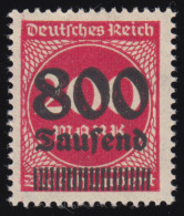 303A Ziffern Im Kreis 800 Tsd Auf 200 M ** - Unused Stamps