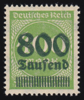 306A Ziffern Im Kreis 800 Tsd Auf 400 M Grün ** - Unused Stamps