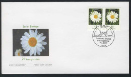 2451 Blume 0,45 Euro Margerite, Paar FDC Berlin - Cartas & Documentos