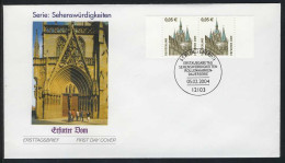 2381 SWK 0,05 Euro Erfurter Dom, Paar FDC ESSt Berlin - Cartas & Documentos