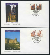 2224-2225 SWK Bremen Und Heidelberg 2001 Als Paare Auf FDC ESSt  Berlin - Brieven En Documenten