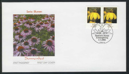 2524 Blume 0,65 Euro Sonnenhut, Paar Auf FDC Bonn - Covers & Documents