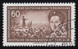 478 XI Rosa Luxemburg 60 Pf Wz.2 XI Gefälligkeitsstempel - Gebruikt