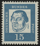 351x (ohne Fluo) Bedeutende Deutsche 15 Pf Martin Luther ** - Ongebruikt