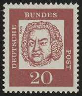 352 Bedeutende Deutsche 20 Pf ** Postfrisch - Bach - Nuevos