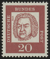 352y (fluoresz.) Bedeutende Deutsche 20 Pf Johann Sebastian Bach ** - Ungebraucht