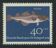 415 Jugend Fische 40+20 Pf Kabeljau ** - Ungebraucht