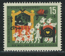 409 Wohlfahrt Brüder Grimm 15+5 Pf Sieben Geißlein ** - Unused Stamps