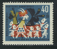 411 Wohlfahrt Brüder Grimm 40+20 Pf Sieben Geißlein ** - Unused Stamps