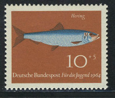 412 Jugend Fische 10+5 Pf Hering ** - Unused Stamps