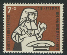 243 Kinderpflege 7+3 Pf Hebamme ** - Unused Stamps