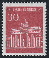 508v (glänzende Gummierung) Brandenburger Tor 30 Pf ** - Neufs