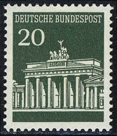 507 Brandenburger Tor 20 Pf ** - Ongebruikt