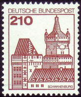 998 Burgen Und Schlösser 210 Pf Schwanenburg, NEUE Fluoreszenz, Postfrisch ** - Ungebraucht