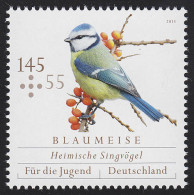 3025 Heimische Singvögel: Blaumeise ** - Ongebruikt