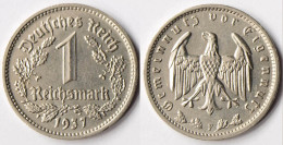 1 Mark WW2  3. Reich 1937 F Jäger Nummer 354  (r671 - 1 Reichsmark