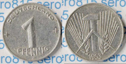 DDR 1 Pfennig 1953 A Kursmünze Jäger 1505    (n992 - 1 Pfennig