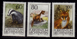  Liechtenstein Jagd Jagdwesen 1993 Mi.1066-68 ** Unter Postpreis   (c060 - Andere & Zonder Classificatie