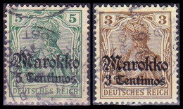 1911 - ALEMANIA - MARRUECOS - ADMINISTACION ALEMANA - GERMANIA - YVERT 45,46 - Marruecos (oficinas)