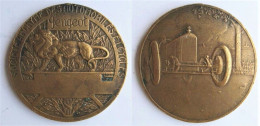 Médaille En Bronze Société Anonyme Des Automobiles Et Cycles PEUGEOT, Par Baudichon. Rare - Otros & Sin Clasificación