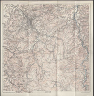 Alte Karte D.Württemberger Schwarzwaldvereins Von Baden-Wütt 1:50000 Ca. 30x30cm - Documents Historiques