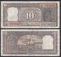 Indien - India - 10 RUPEES Pick 60L Sig. 85 Letter G VF- (3-)     (29195 - Other - Asia