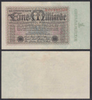 1 Milliarde Mark 1923 Ro 111a Pick 114 XF (2) Serie A    (29216 - Other & Unclassified