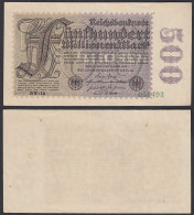 Ro 109f 500 Millionen Mark 1923 6-st. Pick 110e FZ: BW BZ: 18 - XF (2)  (29530 - Andere & Zonder Classificatie