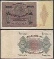 Ro 88 - 5 Millionen Mark 1923 Pick 90 Serie D - VF (3)   (29550 - Autres & Non Classés