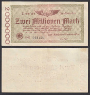 Reichsbahn Berlin 2 Millionen Mark Mark 1923 VF+ (3+)   (30025 - Otros & Sin Clasificación