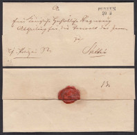 Ca.1825 PENKUN L2 Alter Umschlag Nach Stettin   (32131 - Autres & Non Classés
