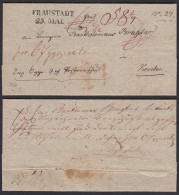 1820 FRAUSTADT L2 Schlesien Brief Mit Inhalt Nach KROEBEN Posen   (32129 - Autres & Non Classés