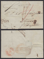 1842 Altbrief SOBERNHEIM L2 Nach NINOVE Belgien Mit Inhalt   (32121 - Andere & Zonder Classificatie