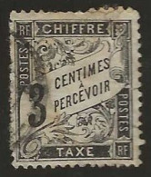 France  .  Y&T   .   Taxe  12      .    O  .     Oblitéré - 1859-1959 Gebraucht