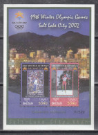 BHUTAN, 2002,  Winter Olympic Games - Salt Lake City, USA, MS,  MNH, (**) - Bhután