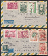 Brasilien - Brazil 2 Stück Briefe Aus 1958-59 Sao Paulo Nach Wien   (32737 - Other & Unclassified