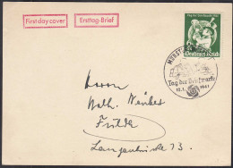 Tag Der Briefmarke 12.1.1941 Münster Ersttag-Sonderstempel     (32745 - Sonstige & Ohne Zuordnung