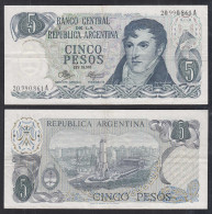 Argentinien - Argentina 5 Pesos Banknote 1971-73 VF Pick 288    (32776 - Other - America
