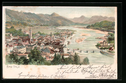 Künstler-AK Edward Theodore Compton: Bad Tölz, Teilansicht Mit Brücke  - Compton, E.T.