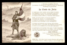 GUERRE 14/18 - ILLUSTRATEURS - LE CREDO DU POILU - TEXTE DE ANDRE SORIAC, DESSIN DE HERMAN - Weltkrieg 1914-18