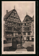 AK Berncastel-Cues, Marktplatz Mit Marktbrunnen, Apotheke Und Dem 1644 Erbauten Rau`schen Villa  - Otros & Sin Clasificación