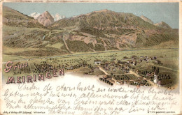 Gruss Aus Meiringen - Lithographie (79) * 18. 9. 1897 - Meiringen