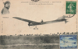 Nantes Aviation + VIGNETTE Aout 1910 * Aviateur THOMAS Sur Avion Monoplan Antoinette * Thomas - Nantes
