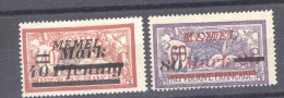 Allemagne  -  Memel  :  Mi  119-20   * - Memelgebiet 1923