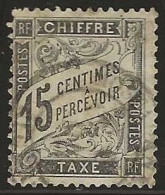 France  .  Y&T   .   Taxe  16      .    O  .     Oblitéré - 1859-1959 Usati