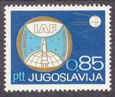 Yugoslavia 1967 IAF International Astronautical Federation Congress Belgrade Space Sputnik 1, Stamp MNH - Other & Unclassified